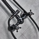 DecorBites™ Black Bronze Shower Faucet Set with 8" Rain Shower Head & Hand Shower