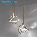 DecorBites™ Crystal LED Ceiling Lamp Chandelier Iron Art Bar Home Decor.