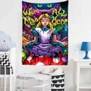 DecorBites™ Anime Girl Tapestry Wall Hanging for Magic Science Fiction Bohemian Decor