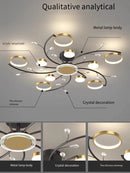 DecorBites™ LED Chandelier: Stylish Indoor Lighting for Bedroom, Living Room, Dining Room