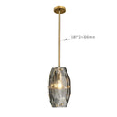 DecorBites™ Crystal Glass Pendant Lamp Luxe Chandelier for Bedroom Restaurant Kitchen Home