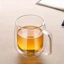 DecorBites™ Double Wall Glass Kungfu Tea Coffee Mug