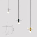 DecorBites™ Iron Pendant Light: Nordic LED E27 Hanging Lamp for Home Decor