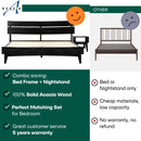 Aurora Solid Wood Bed Frame
