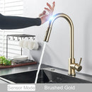 DecorBites™ Gold Kitchen Faucet with Touch Sensor Control for Sensitive Mixer Experience
