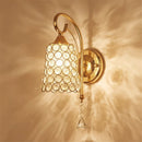 DecorBites™ Crystal Wall Sconce: Retro Luxury for Living Room, Balcony, or Aisle Lighting