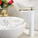 DecorBites™ Grey Waterfall Brass Basin Faucet - Hot Cold Mixer Tap for Bathroom Sink