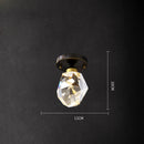 DecorBites™ Black Crystal Copper LED Chandelier - Art Deco Hanging Lamp for Dinning Room