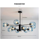 DecorBites™ Iron Ball Chandeliers: Modern Design for Home Décor and Indoor Lighting