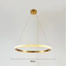 DecorBites™ Gold Circle Chandelier Creative LED Lighting Modern Indoor Fixtures