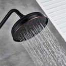 DecorBites™ Black Bronze Shower Faucet Set with 8" Rain Shower Head & Hand Shower