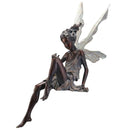 Tudor And Turek Resin Sitting Fairy Statue Garden Decorative Porch Figurine Angel Sculpture for Yard Home Garden Decoration