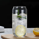 DecorBites™ Glass Drink Cup with Bamboo Lid - High Borosilicate Glass Tea Juice Coffee Mug