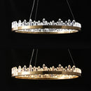 DecorBites™ Dimmalbe LED Crystal High Ceiling Chandelier for Living Room