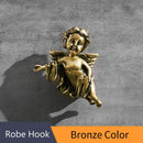 DecorBites™ Angel Brass Towel Hook for Bathroom & Garage Wall Mounted