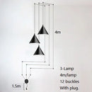 DecorBites™ Geometric LED Pendant Light for Living Room Bedside - Nordic Style Glam Fixtures