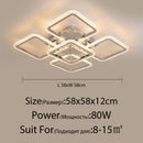 DecorBites™ LED Chandelier: Remote Dimmable Indoor Lighting for Bedroom, Restaurant, Living Room