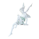 Tudor And Turek Resin Sitting Fairy Statue Garden Decorative Porch Figurine Angel Sculpture for Yard Home Garden Decoration