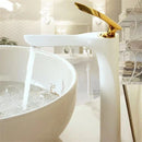 DecorBites™ Gold Basin Faucet with Single Handle Hot & Cold Water Mixer Deck Mount