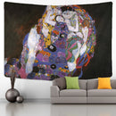 DecorBites™ Gold Kiss Oil Painting Tapestry Wall Hanging Art Blanket