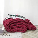DecorBites™ Cozy Chenille Chunky Knit Blanket - Soft Decorative Throw for Bed, Sofa, Living Room - Summer Quilt or Rug Alternative
