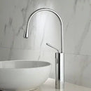 DecorBites™ Gold & Marble Basin Faucet: Single Handle Swivel Sink Water Crane