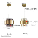 DecorBites™ Gold Glass LED Pendant Lights: Modern Nordic Cylindrical Design for Home Decor Fixtures