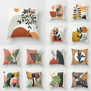 Abstract botanical earthy decorative pillowcase living room cushion cover