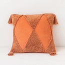 DecorBites™ Diamond Tassel Cushion Cover 45x45cm White Yellow Green Handmade Sofa Bed