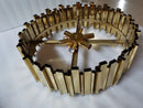 DecorBites™ Gold Metal Crystal Chandelier Pendant with G9 Led Bulb