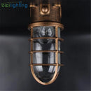DecorBites™ Clear Glass Jar Ceiling Lamp for Bathroom Kitchen Outdoor - Waterproof Caged Mount