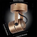 DecorBites™ Industrial Mini Ceiling Spotlights - Retro Adjustable Bronze Lamps
