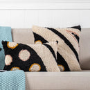DecorBites™ Black Abstract Eye Pillow Cover for Home Decoration, 30x50cm/45x45cm
