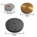 DecorBites™ Gold Brass Ceiling Mount LED Pendant Lamp Base - 20cm