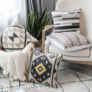 DecorBites™ Grey Embroidered Cotton Pillow Cover 45x45cm for Home Decor and Living Room