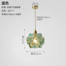 DecorBites™ Glass Copper Pendant Light: Modern Nordic Style Hanging Lamp for Kitchen, Dining, and Living Room