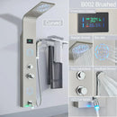 DecorBites™ LED Light Shower Faucet System: Rainfall, Massage Jets, Waterfall Panel with Temperature Control