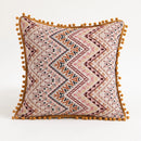 DecorBites™ Bohemian Flower Cushion Cover - Ethnic Floral Decorative Pillow Case