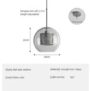 DecorBites™ Glass Ball LED Pendant Lamp for Modern Nordic Bedroom Kitchen Living Room Lighting