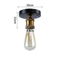 Modern retro black iron cage ceiling light for kitchen lighting
