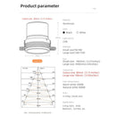 DecorBites™ COB LED Downlight: CRI97, Frameless, Easy Installation. Ideal for Living Room, Bedroom.