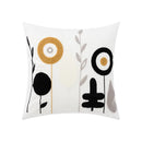 DecorBites™ Embroidered Daisy Floral Fish Pillow Cover 45x45cm/30x50cm Yellow Blue