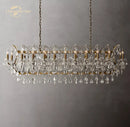 DecorBites™ Crystal Iron Chandelier: Modern Brass Candle Chandeliers for Living Dining Room