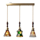 DecorBites™ Glass Copper Pendant Light with Wood Knob Switch: Modern Nordic LED Hanging Lamp