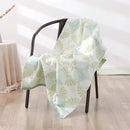Bohemian floral cotton bath towel orange & teal bathroom wrap