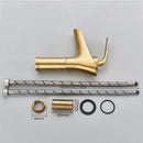 DecorBites™ Gold Waterfall Wine Glass Basin Faucet - Single Lever Bathroom Mixer