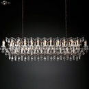 DecorBites™ Iron Crystal LED Chandelier: 19th Century Style Kitchen Pendant Light