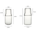 DecorBites™ Glass Drinkware Set - Strong Borosilicate Glass - Cold Drink Cup, Tumbler, Juice Milk Pot