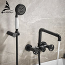 DecorBites™ Gold Bathtub Shower Set with Dual Control Wall Mount
