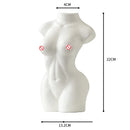 DecorBites™ Abstract Nude Female Ceramic Vase Black White Home Decor Ornament